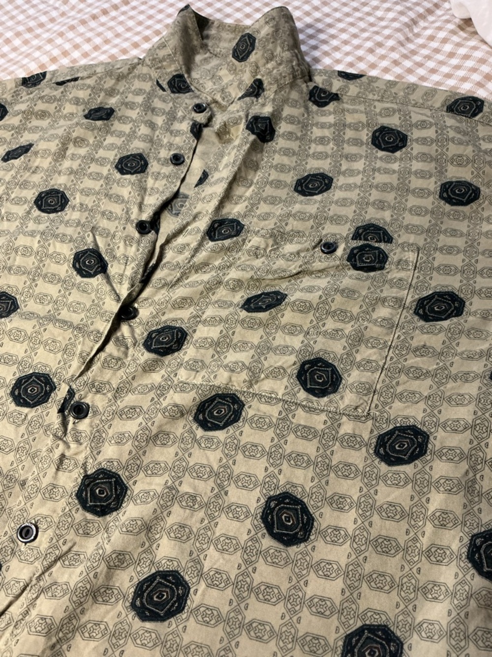 Casual Shirt EXPRESSIONS Men’s Large Rayon Vintage